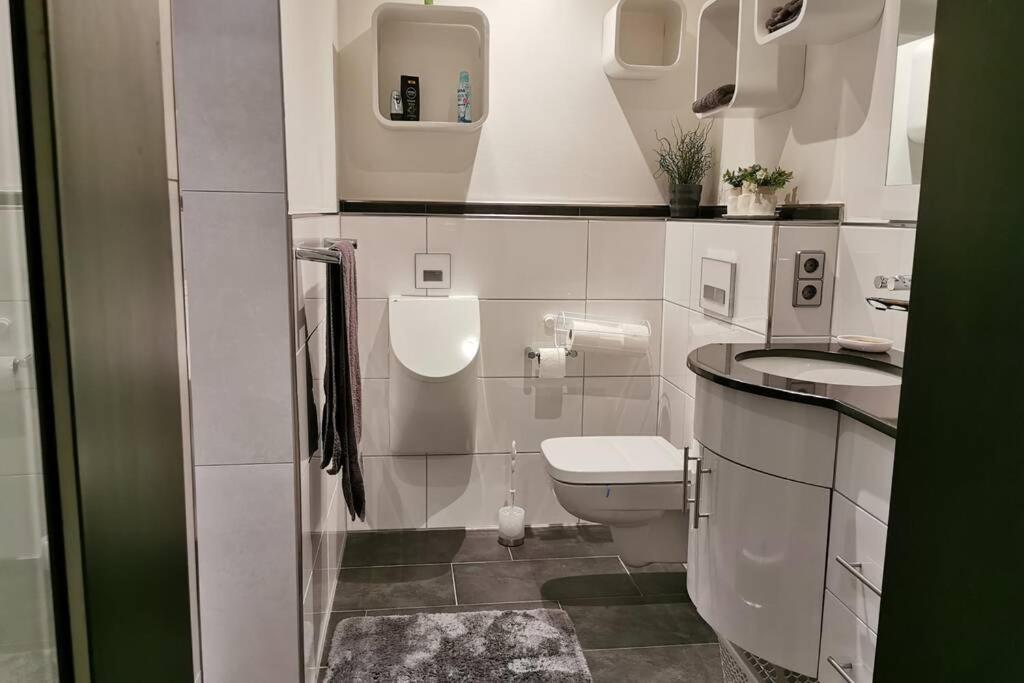 Schoene Ferien- Oder Monteurwohnung "Ausblick Storchennest" Schermbeck Esterno foto